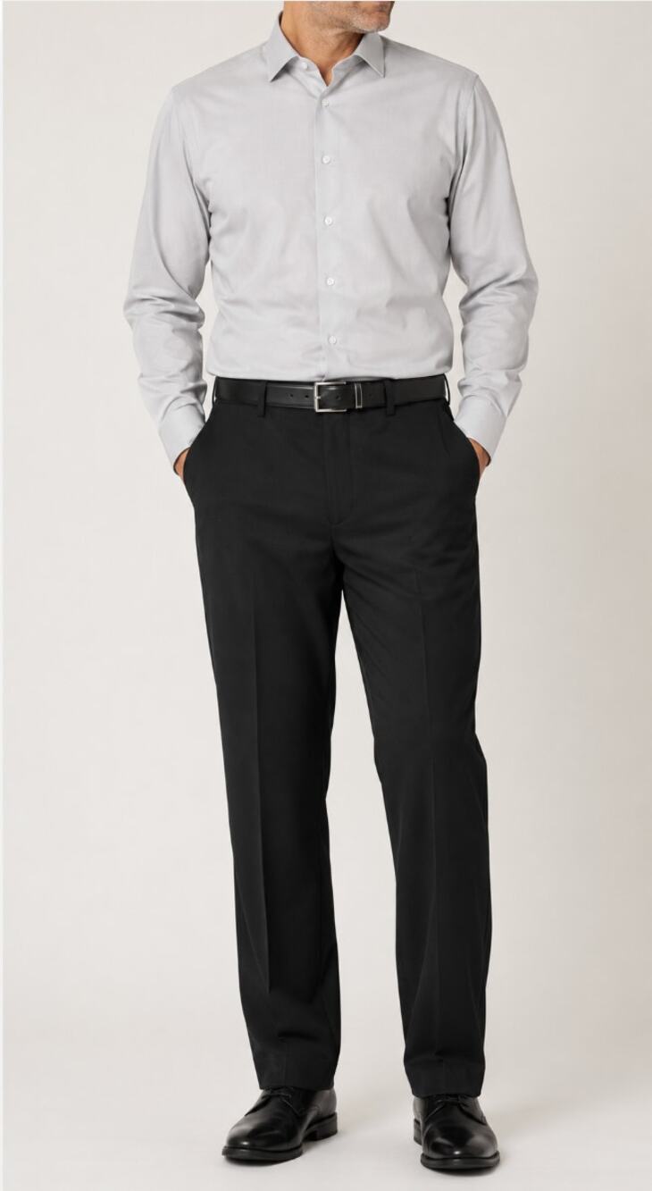 Men’s 44 X 30 Haggar Dress Pants Black Flex Event Corporate Business Holiday